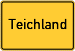Place name sign Teichland