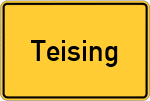 Place name sign Teising