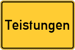 Place name sign Teistungen