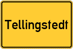 Place name sign Tellingstedt