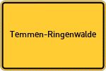 Place name sign Temmen-Ringenwalde
