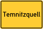 Place name sign Temnitzquell