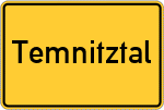 Place name sign Temnitztal