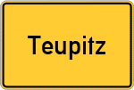 Place name sign Teupitz