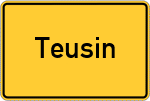 Place name sign Teusin