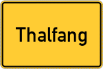 Place name sign Thalfang