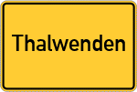 Place name sign Thalwenden