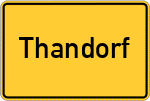 Place name sign Thandorf