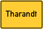 Place name sign Tharandt