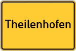 Place name sign Theilenhofen