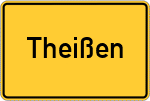 Place name sign Theißen