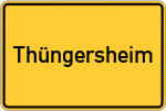 Place name sign Thüngersheim