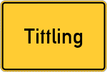 Place name sign Tittling