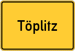 Place name sign Töplitz