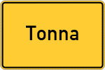 Place name sign Tonna