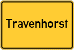 Place name sign Travenhorst
