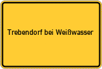Place name sign Trebendorf bei Weißwasser