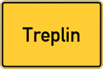 Place name sign Treplin