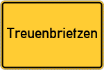 Place name sign Treuenbrietzen