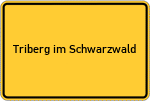 Place name sign Triberg im Schwarzwald