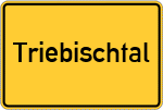 Place name sign Triebischtal