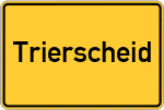 Place name sign Trierscheid