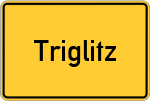 Place name sign Triglitz