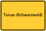 Place name sign Tunau (Schwarzwald)