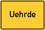 Place name sign Uehrde