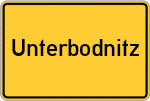 Place name sign Unterbodnitz