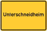 Place name sign Unterschneidheim