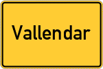 Place name sign Vallendar