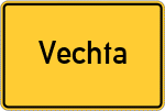 Place name sign Vechta