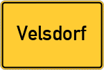 Place name sign Velsdorf