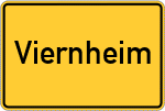 Place name sign Viernheim