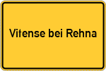 Place name sign Vitense bei Rehna