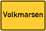 Place name sign Volkmarsen