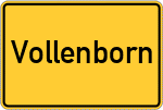 Place name sign Vollenborn