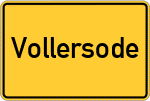 Place name sign Vollersode