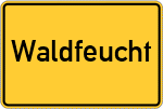 Place name sign Waldfeucht