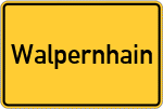 Place name sign Walpernhain