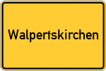 Place name sign Walpertskirchen