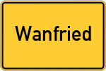 Place name sign Wanfried