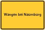 Place name sign Wangen bei Naumburg