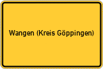 Place name sign Wangen (Kreis Göppingen)