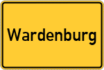 Place name sign Wardenburg