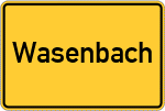 Place name sign Wasenbach
