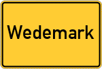 Place name sign Wedemark