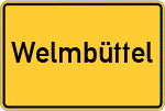 Place name sign Welmbüttel