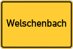 Place name sign Welschenbach